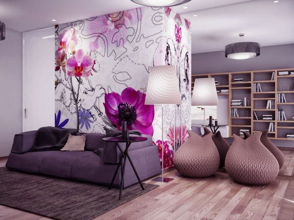 Beautiful-Large-Flowers-Living-Room-Murals-Painting-Ideas