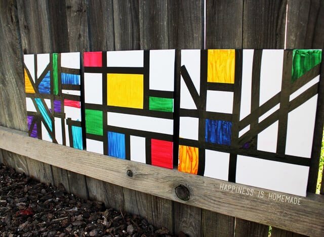 Piet-Mondrian-Inspired-Kids-Abstract-Art-Lesson