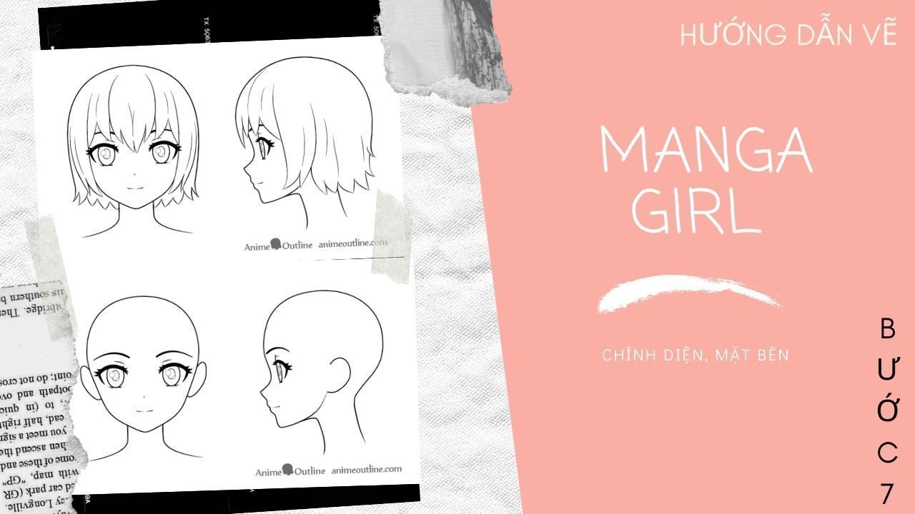 Hướng dẫn vẽ Manga Girl 23 Hướng dẫn vẽ Manga Girl 15