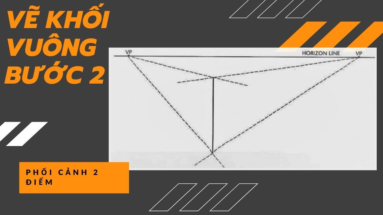 Cách vẽ khối vuông theo phối cảnh 16 Cách vẽ khối vuông theo phối cảnh 13